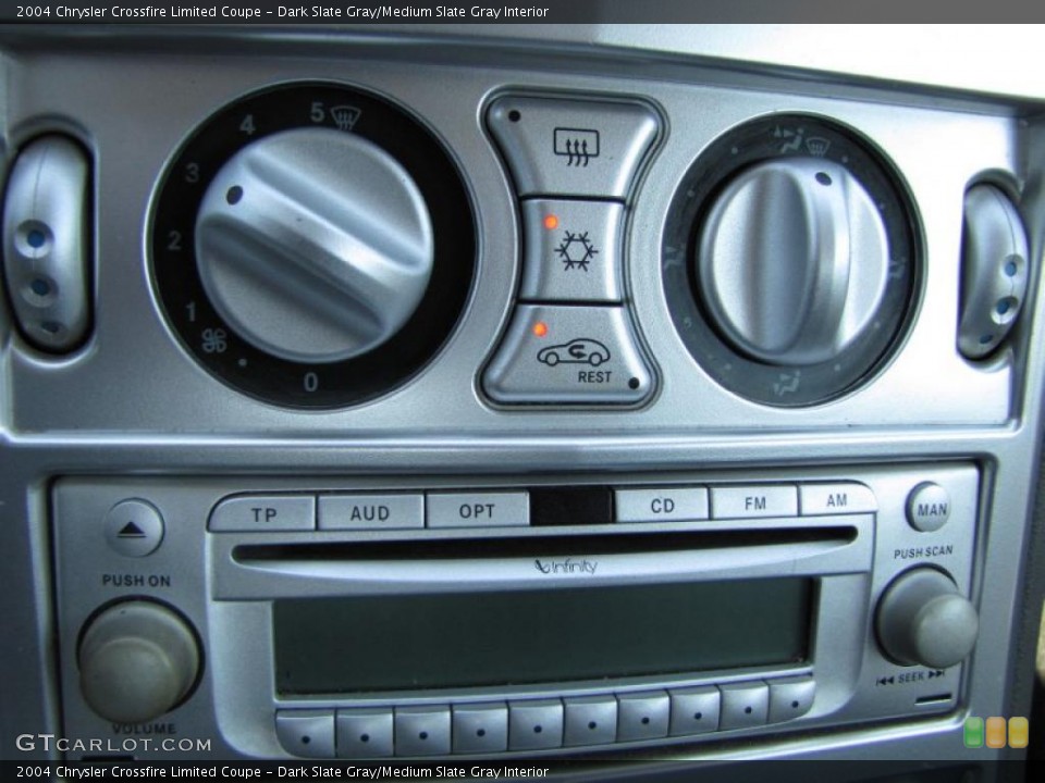 Dark Slate Gray/Medium Slate Gray Interior Controls for the 2004 Chrysler Crossfire Limited Coupe #46559850
