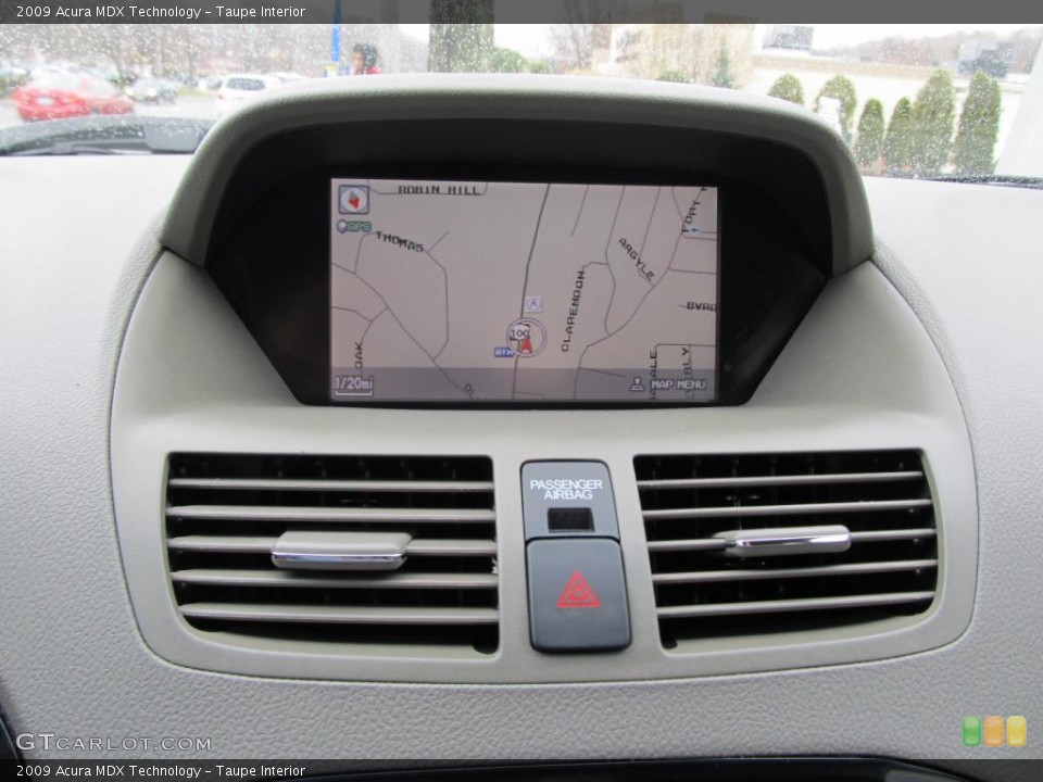Taupe Interior Navigation for the 2009 Acura MDX Technology #46559940