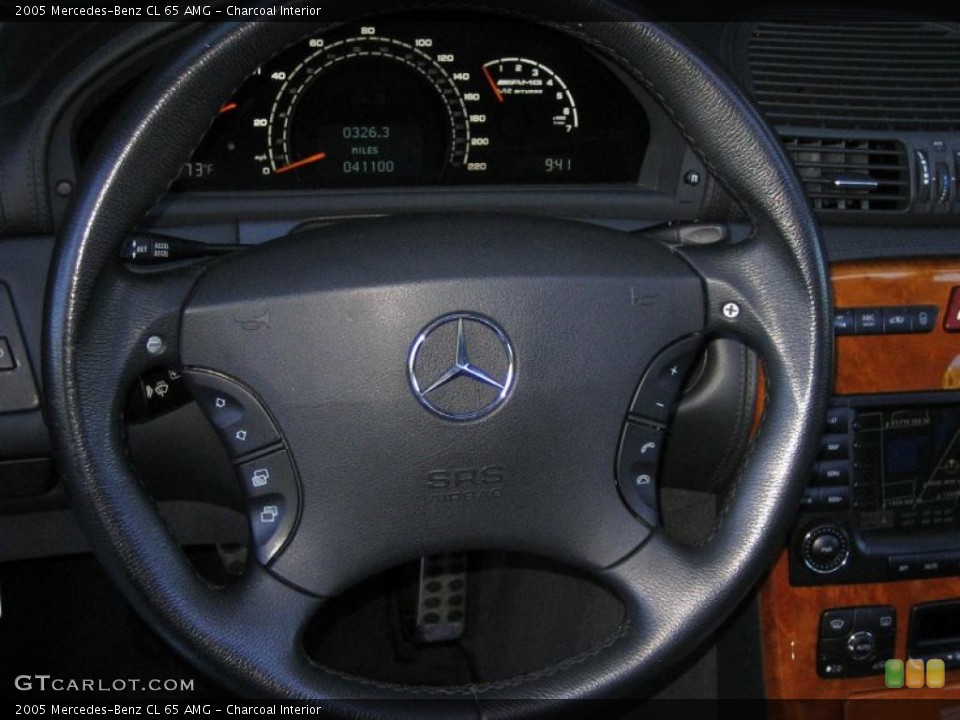 Charcoal Interior Steering Wheel for the 2005 Mercedes-Benz CL 65 AMG #46560099