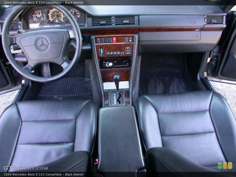 Black Interior Dashboard for the 1994 Mercedes-Benz E 320 Convertible #46560333