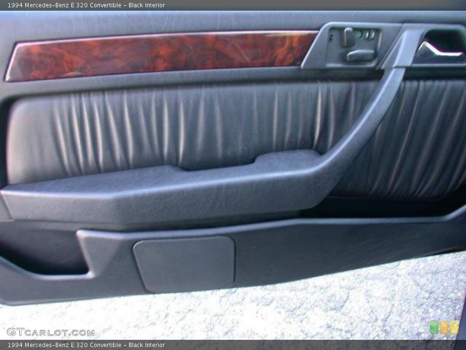Black Interior Door Panel for the 1994 Mercedes-Benz E 320 Convertible #46560336