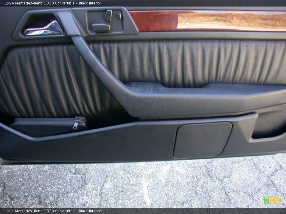 Black Interior Door Panel for the 1994 Mercedes-Benz E 320 Convertible #46560339