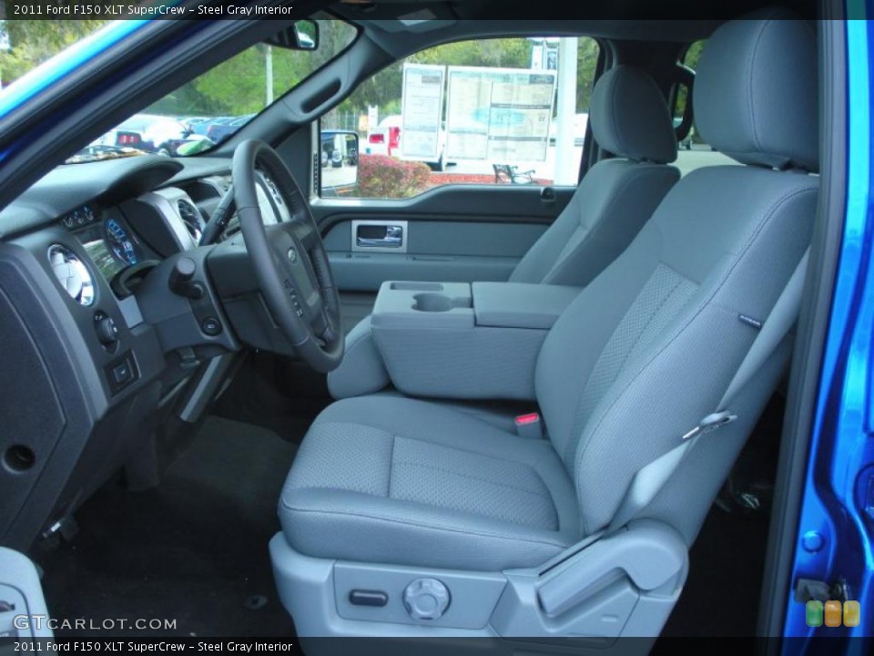 Steel Gray Interior Photo for the 2011 Ford F150 XLT SuperCrew #46560603