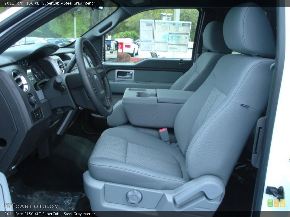 Steel Gray Interior Photo for the 2011 Ford F150 XLT SuperCab #46560942