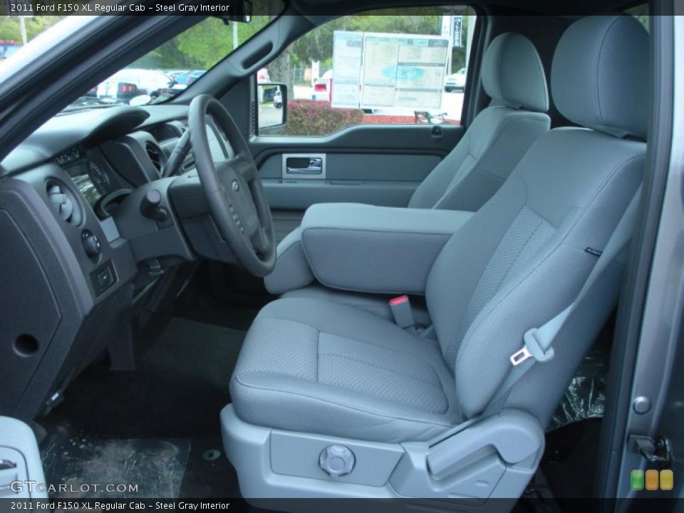 Steel Gray Interior Photo for the 2011 Ford F150 XL Regular Cab #46561452