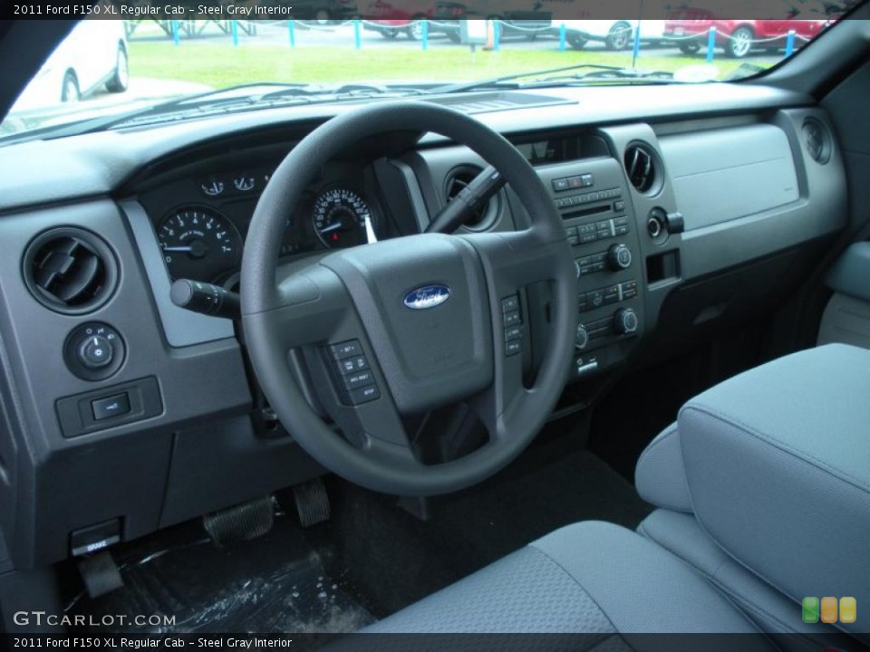 Steel Gray Interior Dashboard for the 2011 Ford F150 XL Regular Cab #46561461