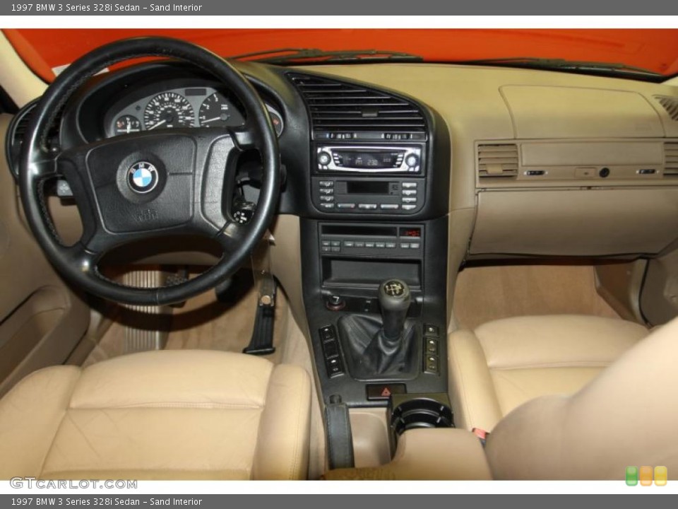 Sand Interior Dashboard for the 1997 BMW 3 Series 328i Sedan #46561869