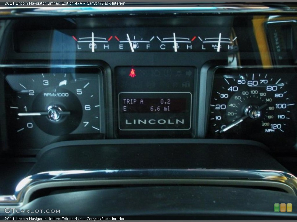 Canyon/Black Interior Gauges for the 2011 Lincoln Navigator Limited Edition 4x4 #46562442