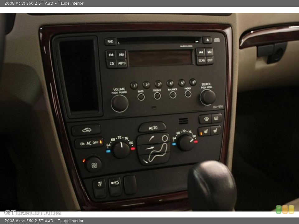 Taupe Interior Controls for the 2008 Volvo S60 2.5T AWD #46563150