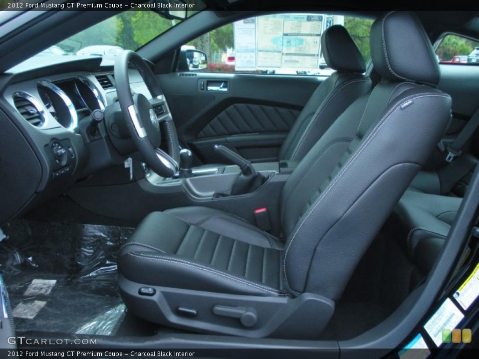 Charcoal Black Interior Photo for the 2012 Ford Mustang GT Premium Coupe #46563382