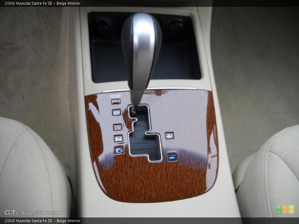 Beige Interior Transmission for the 2009 Hyundai Santa Fe SE #46563628