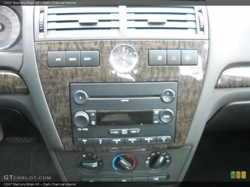 Dark Charcoal Interior Controls for the 2007 Mercury Milan V6 #46563790