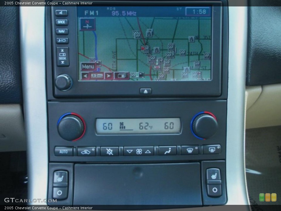 Cashmere Interior Navigation for the 2005 Chevrolet Corvette Coupe #46564540