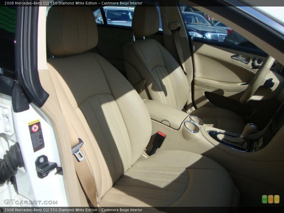 Cashmere Beige Interior Photo for the 2008 Mercedes-Benz CLS 550 Diamond White Edition #46564762