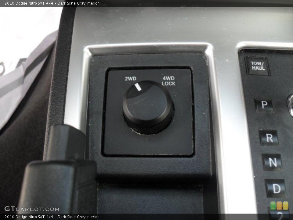 Dark Slate Gray Interior Controls for the 2010 Dodge Nitro SXT 4x4 #46564825