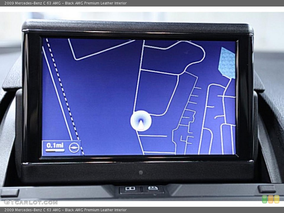 Black AMG Premium Leather Interior Navigation for the 2009 Mercedes-Benz C 63 AMG #46567480
