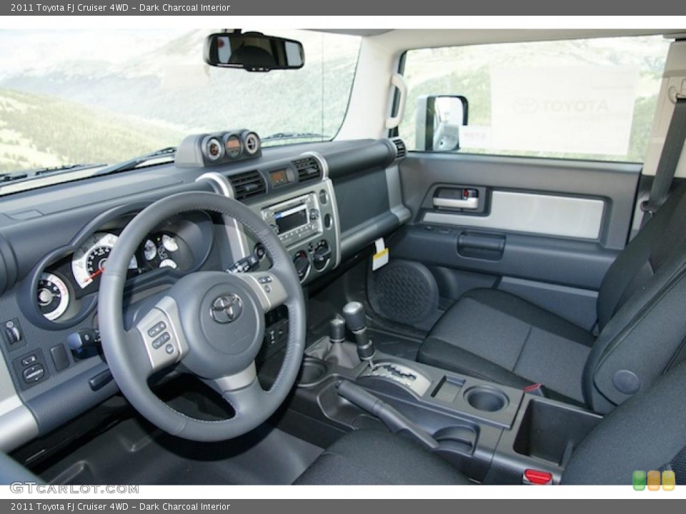 Dark Charcoal Interior Dashboard for the 2011 Toyota FJ Cruiser 4WD #46567807