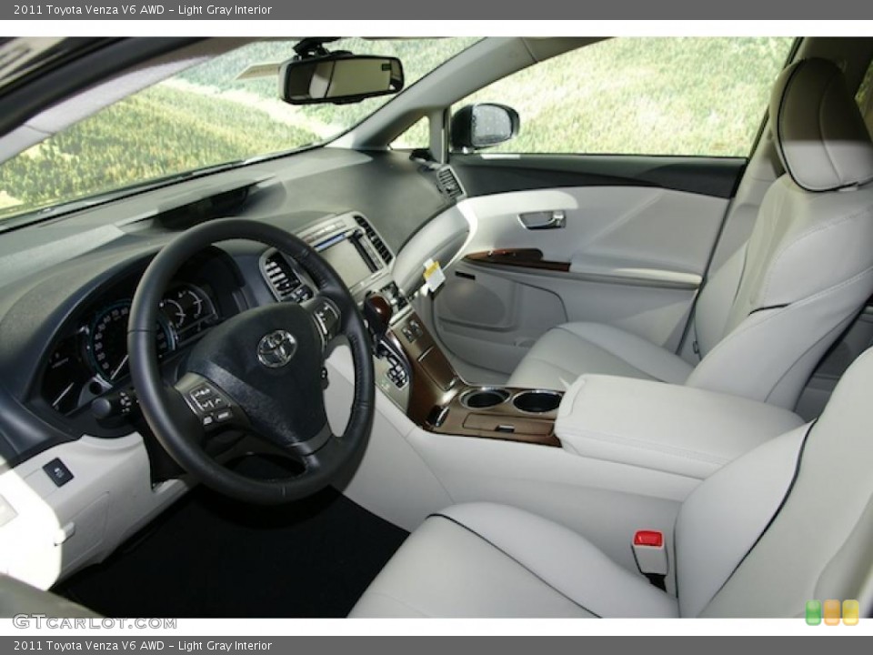 Light Gray Interior Prime Interior for the 2011 Toyota Venza V6 AWD #46569571