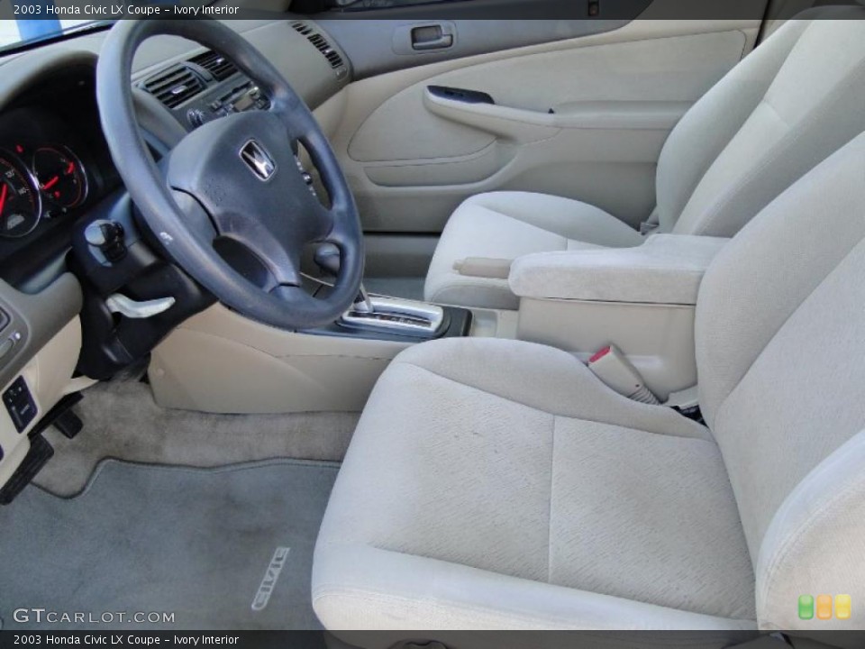 Ivory Interior Photo for the 2003 Honda Civic LX Coupe #46571716