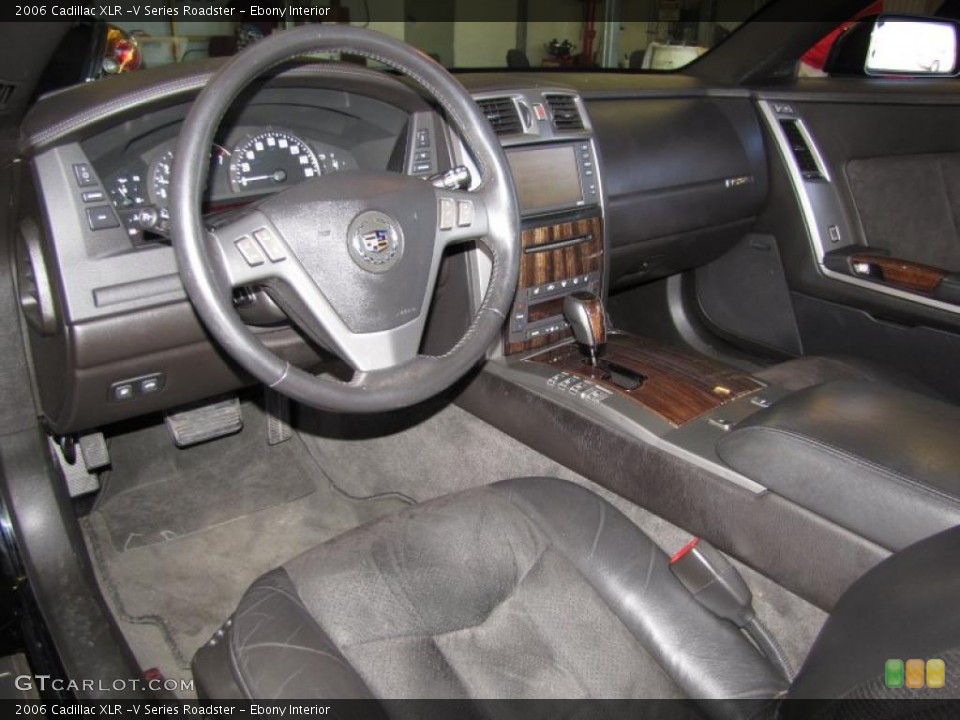 Ebony Interior Prime Interior for the 2006 Cadillac XLR -V Series Roadster #46572268