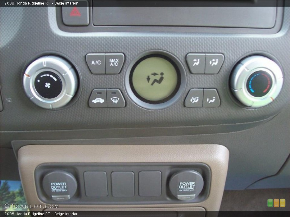 Beige Interior Controls for the 2008 Honda Ridgeline RT #46573879