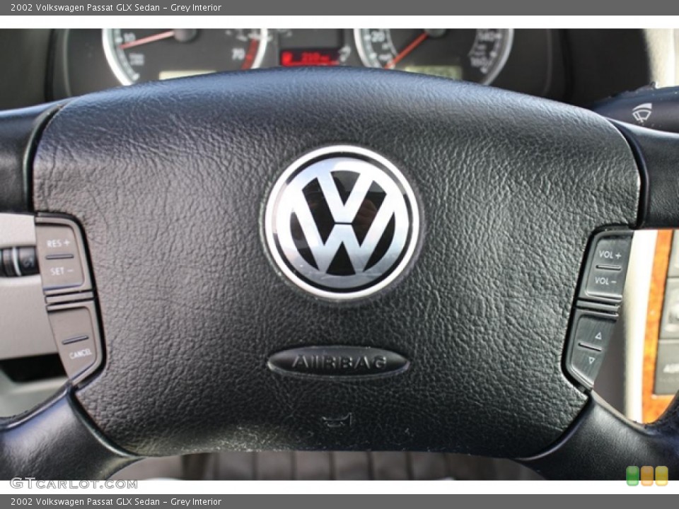 Grey Interior Steering Wheel for the 2002 Volkswagen Passat GLX Sedan #46574486