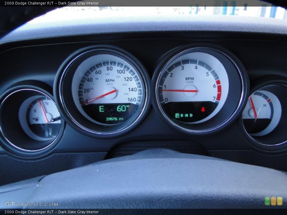 Dark Slate Gray Interior Gauges for the 2009 Dodge Challenger R/T #46575665