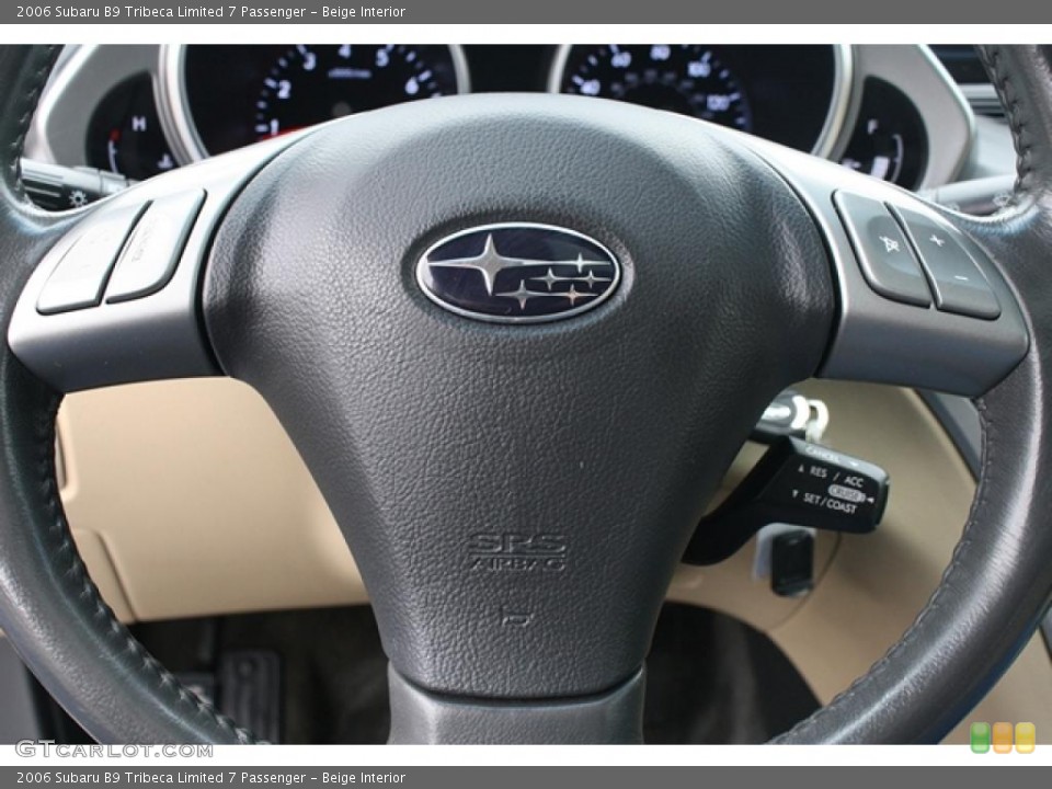 Beige Interior Steering Wheel for the 2006 Subaru B9 Tribeca Limited 7 Passenger #46578338