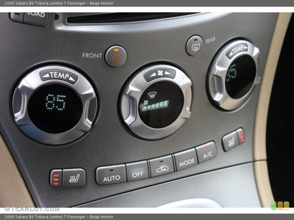 Beige Interior Controls for the 2006 Subaru B9 Tribeca Limited 7 Passenger #46578368