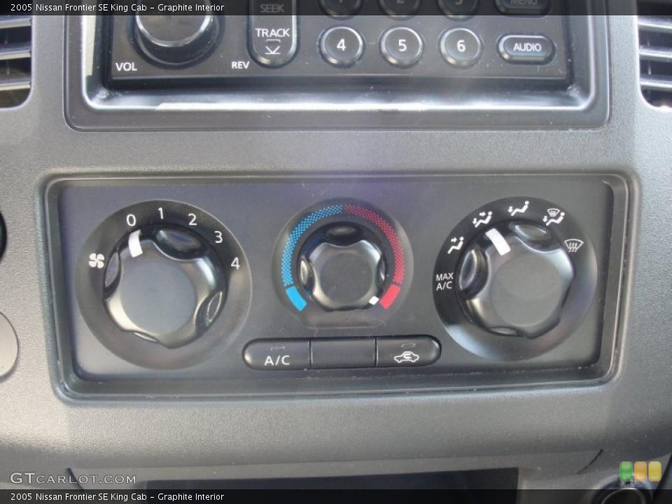 Graphite Interior Controls for the 2005 Nissan Frontier SE King Cab #46579700