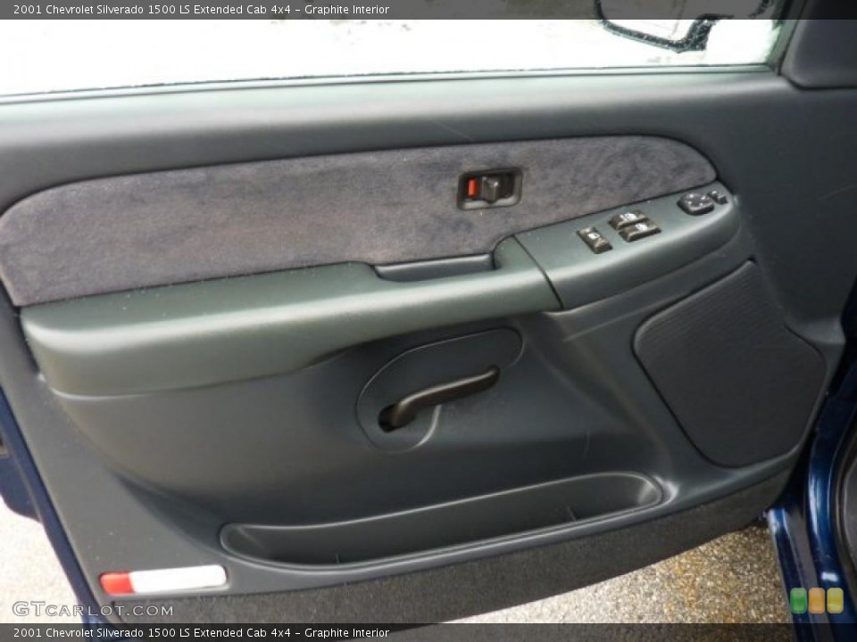 Graphite Interior Door Panel for the 2001 Chevrolet Silverado 1500 LS Extended Cab 4x4 #46579949