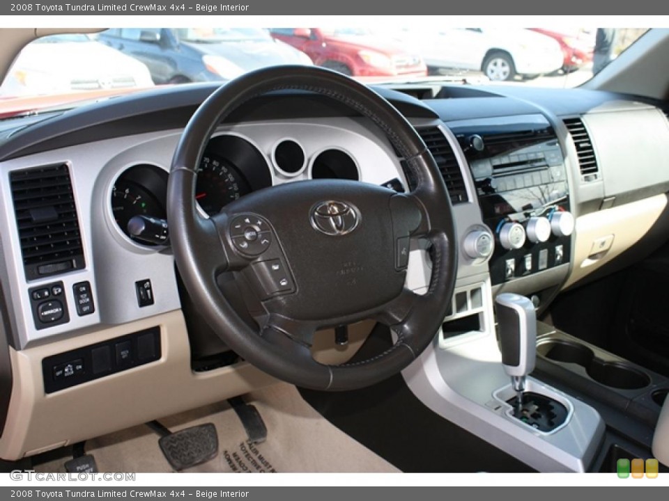 Beige Interior Photo for the 2008 Toyota Tundra Limited CrewMax 4x4 #46580228