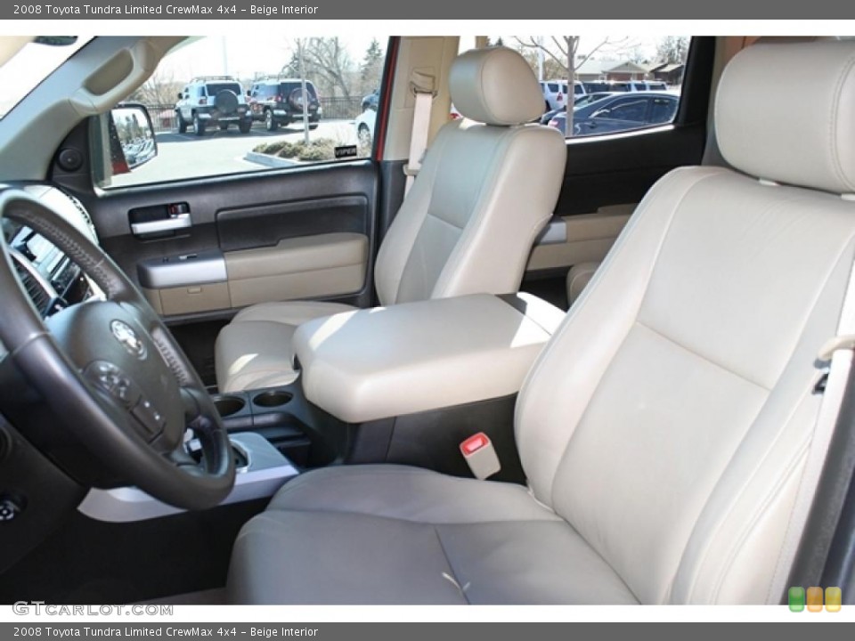 Beige Interior Photo for the 2008 Toyota Tundra Limited CrewMax 4x4 #46580237
