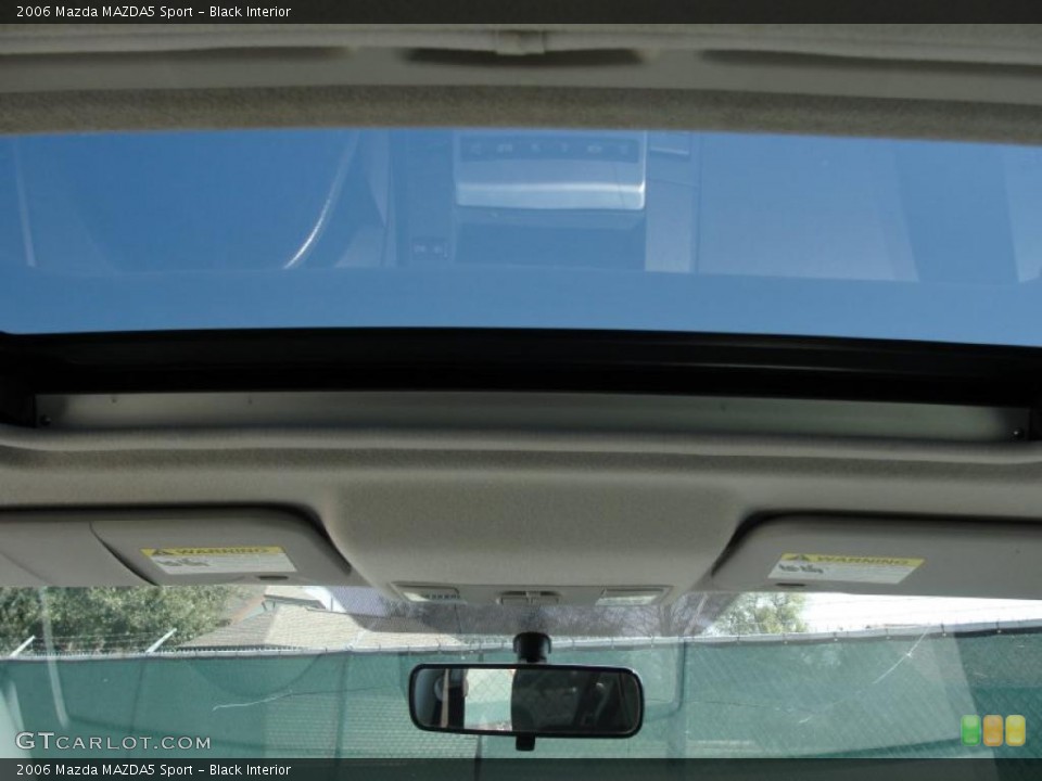 Black Interior Sunroof for the 2006 Mazda MAZDA5 Sport #46580495