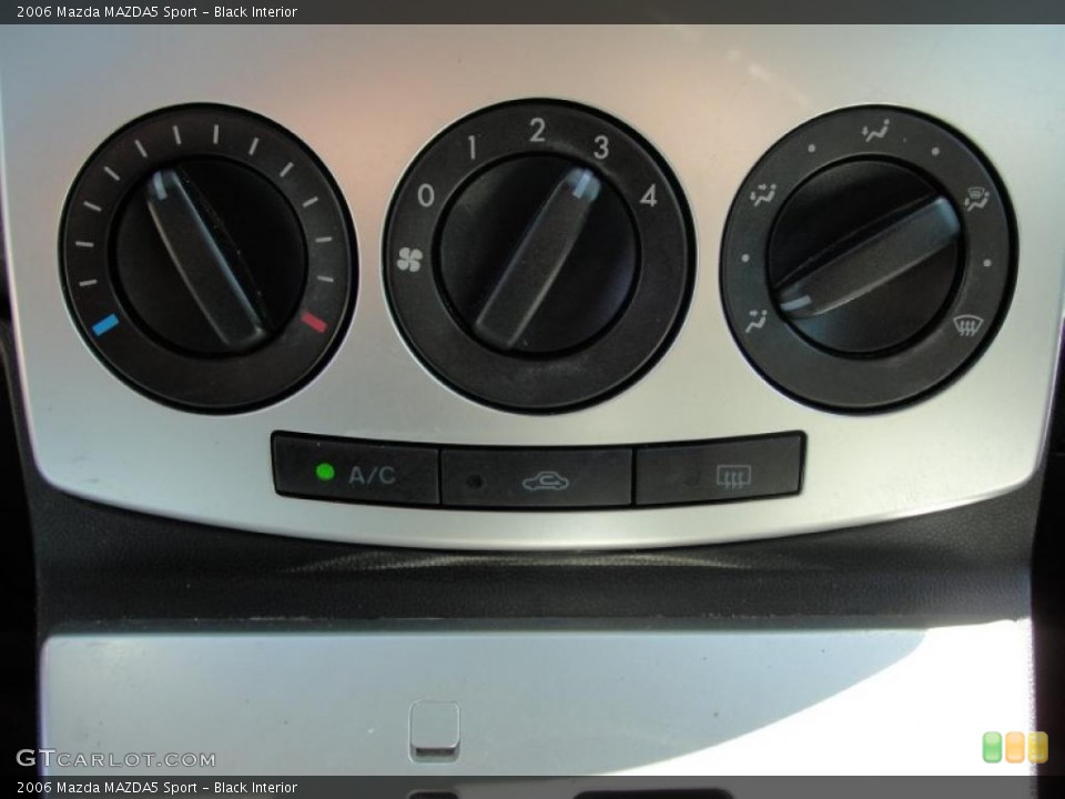 Black Interior Controls for the 2006 Mazda MAZDA5 Sport #46580526