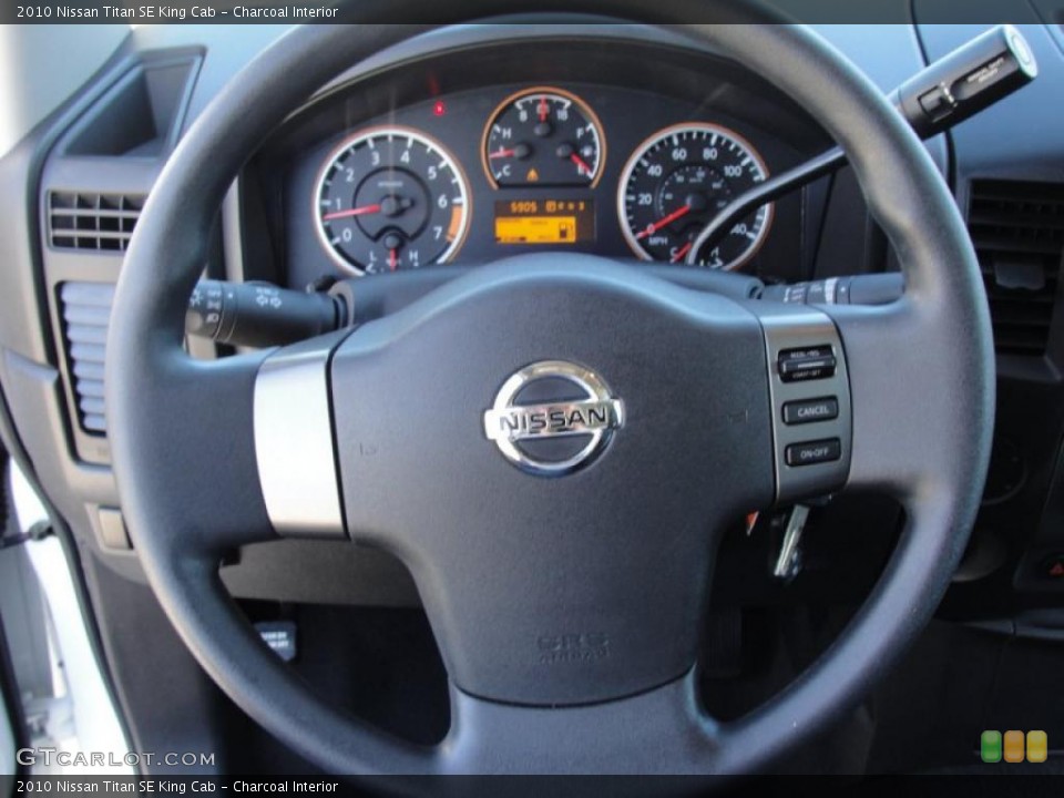 Charcoal Interior Steering Wheel for the 2010 Nissan Titan SE King Cab #46581506