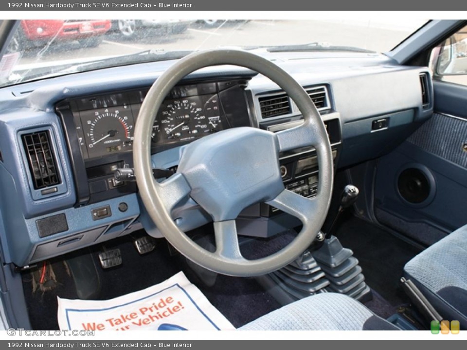 Blue Interior Photo for the 1992 Nissan Hardbody Truck SE V6 Extended Cab #46582736