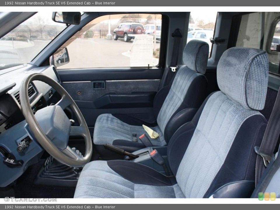 Blue Interior Photo for the 1992 Nissan Hardbody Truck SE V6 Extended Cab #46582748