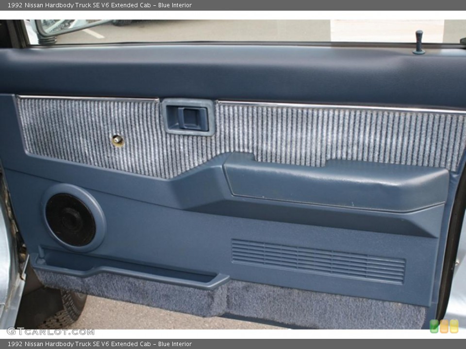 Blue Interior Door Panel for the 1992 Nissan Hardbody Truck SE V6 Extended Cab #46582784
