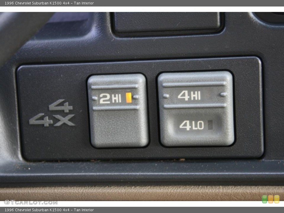 Tan Interior Controls for the 1996 Chevrolet Suburban K1500 4x4 #46585557