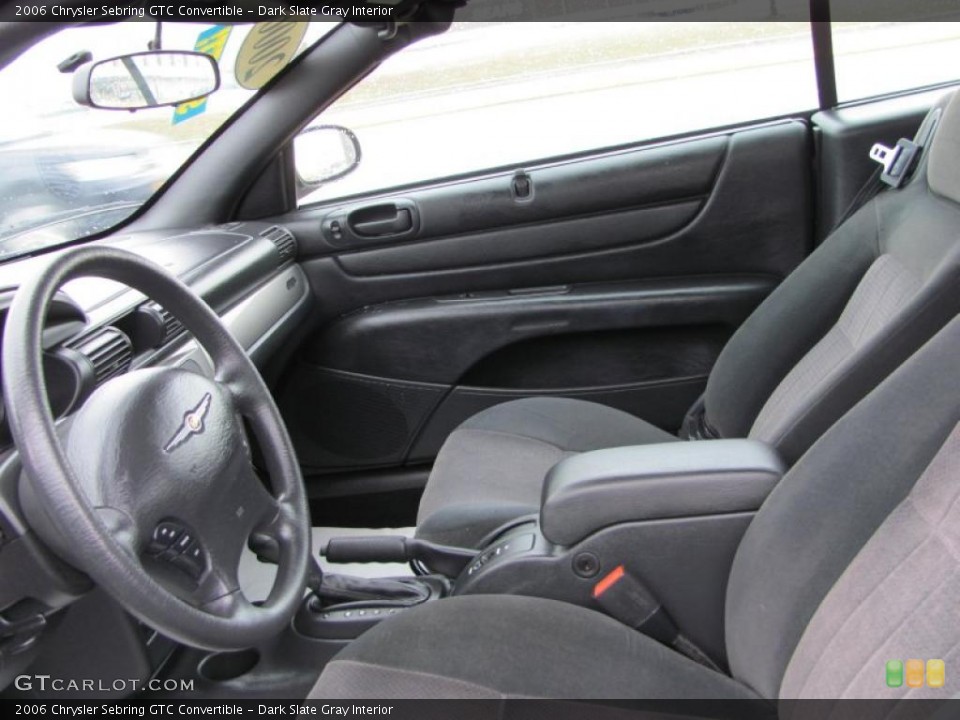Dark Slate Gray Interior Photo for the 2006 Chrysler Sebring GTC Convertible #46586952