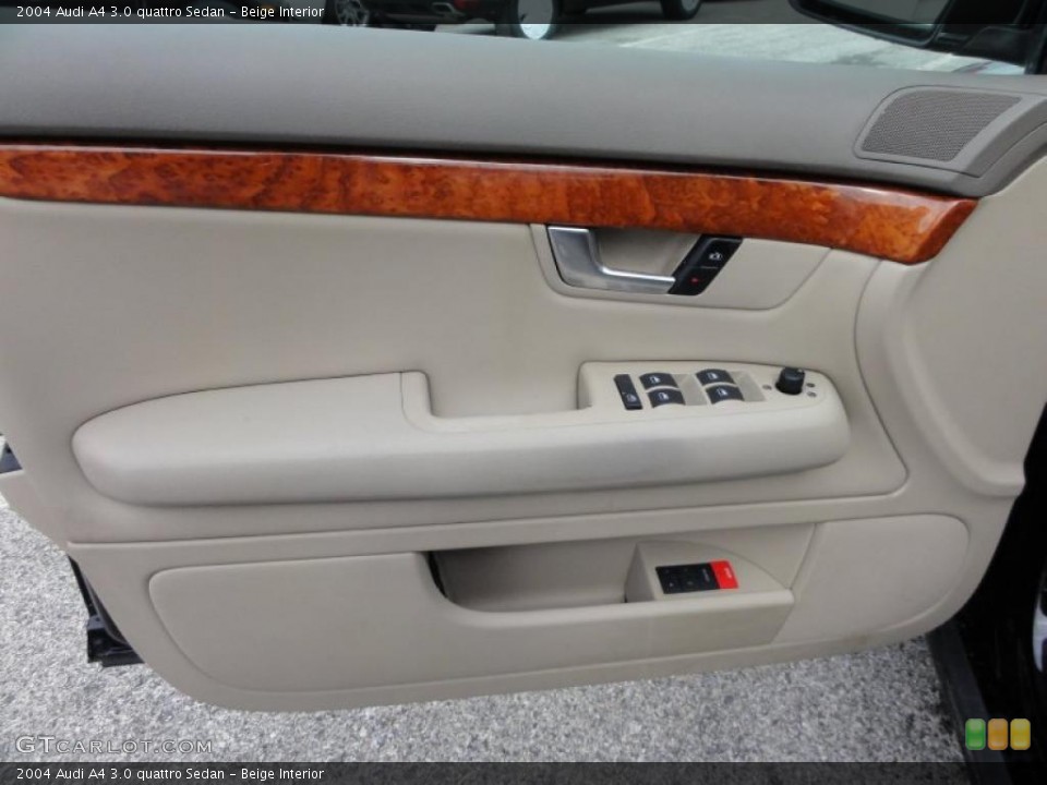 Beige Interior Door Panel for the 2004 Audi A4 3.0 quattro Sedan #46588590