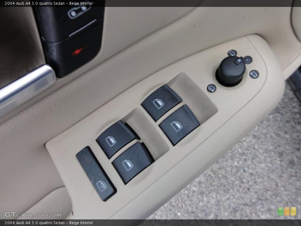 Beige Interior Controls for the 2004 Audi A4 3.0 quattro Sedan #46588596