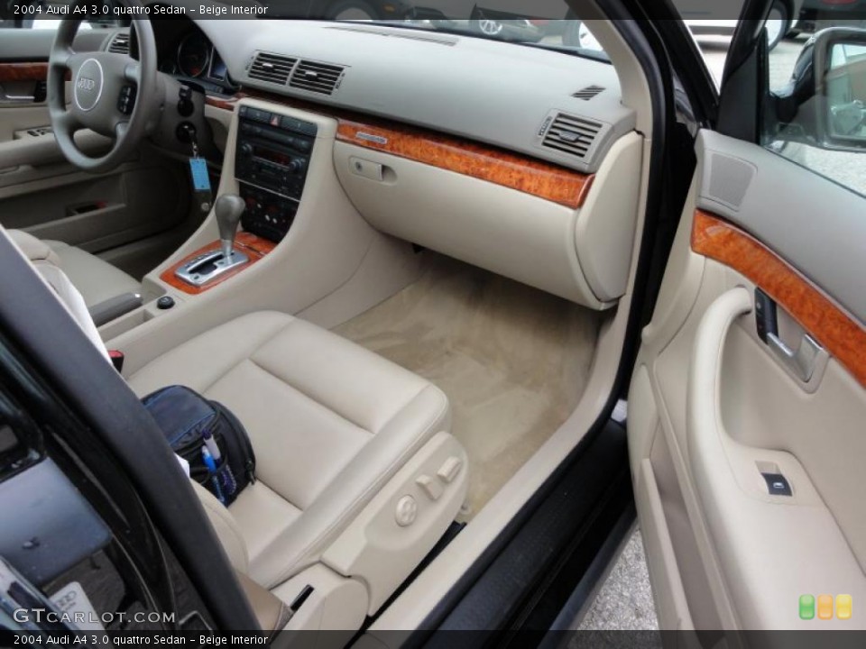 Beige Interior Dashboard for the 2004 Audi A4 3.0 quattro Sedan #46588614