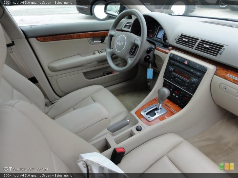 Beige Interior Photo for the 2004 Audi A4 3.0 quattro Sedan #46588617