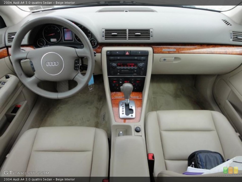 Beige Interior Dashboard for the 2004 Audi A4 3.0 quattro Sedan #46588668