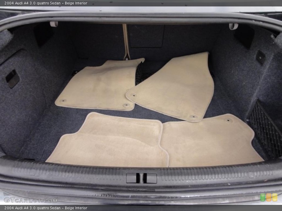 Beige Interior Trunk for the 2004 Audi A4 3.0 quattro Sedan #46588683