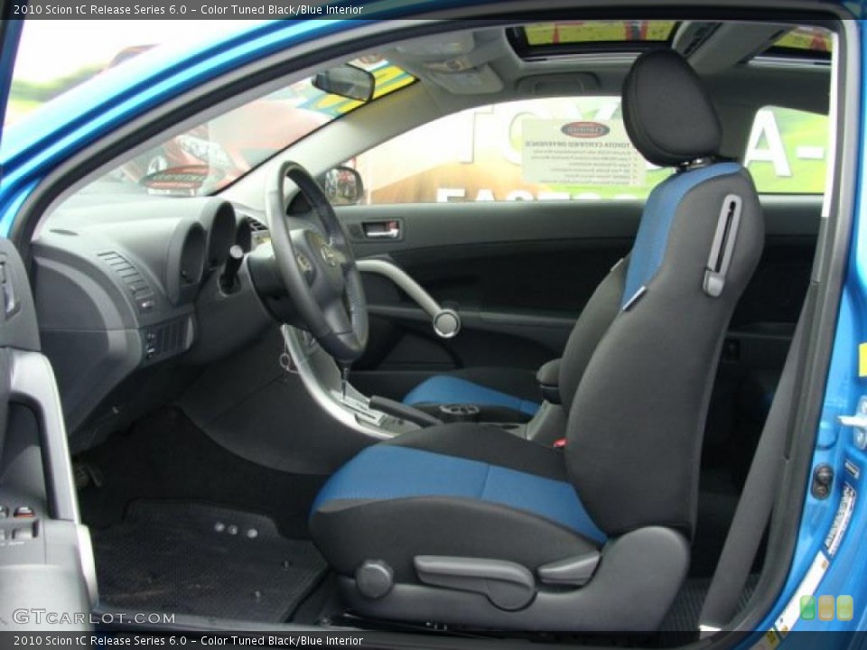 Color Tuned Black/Blue Interior Photo for the 2010 Scion tC Release Series 6.0 #46588770