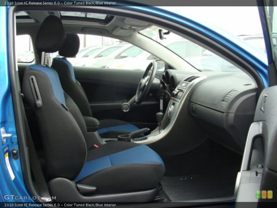 Color Tuned Black/Blue Interior Photo for the 2010 Scion tC Release Series 6.0 #46588791