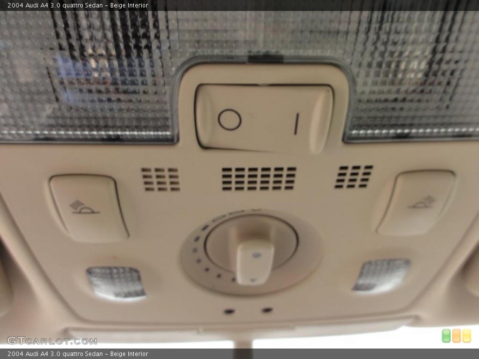 Beige Interior Controls for the 2004 Audi A4 3.0 quattro Sedan #46588881